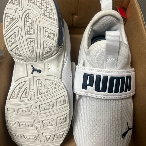 Kids / Infants White Puma Slip On Shoes Toddler Size 10C - Picture 6 of 6